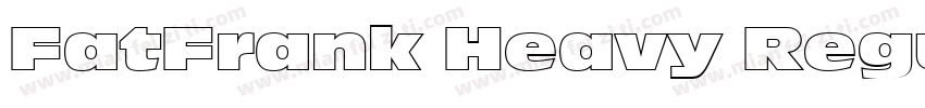 FatFrank Heavy Regu字体转换